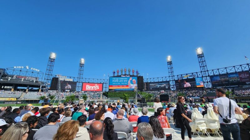 wide view of the celebration