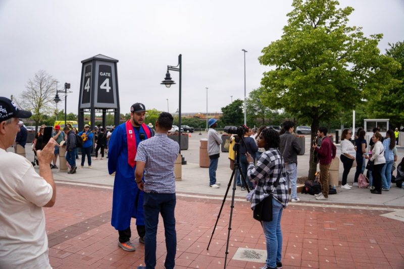 Jeff getting interviewed